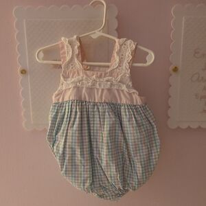 TBBC Pastel Plaid Baby Romper